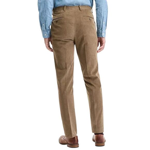 Tommy Hilfiger Men's Taupe Solid Corduroy Cotton Modern-Fit Pants Size 44x30 - Picture 2 of 5